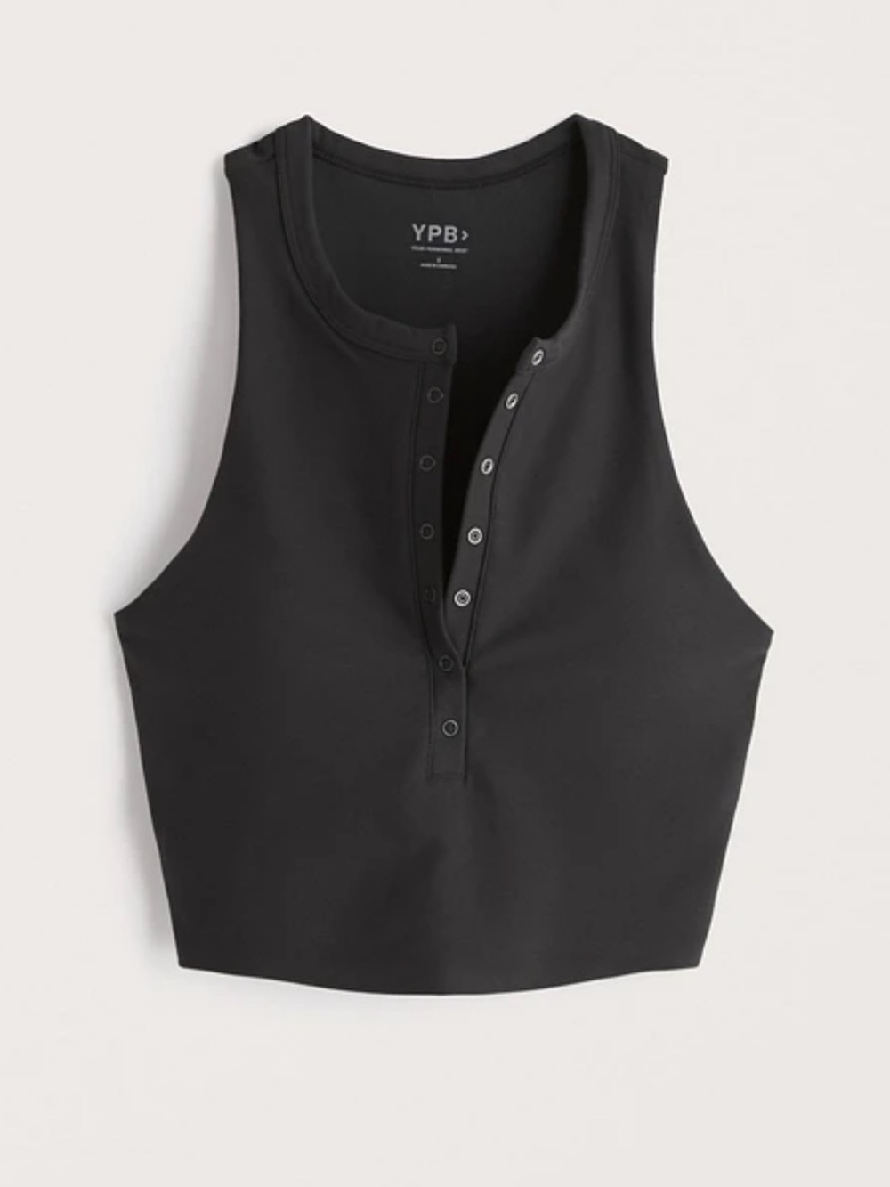 YPB Abercrombie Plunge Henley Slim Tank